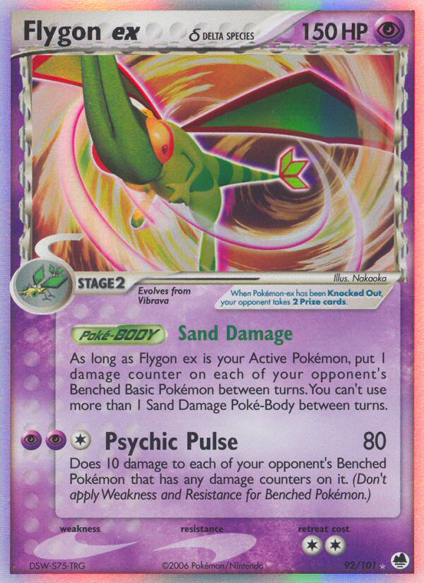 Flygon ex (92/101) (Delta Species) [EX: Dragon Frontiers] | Anubis Games and Hobby