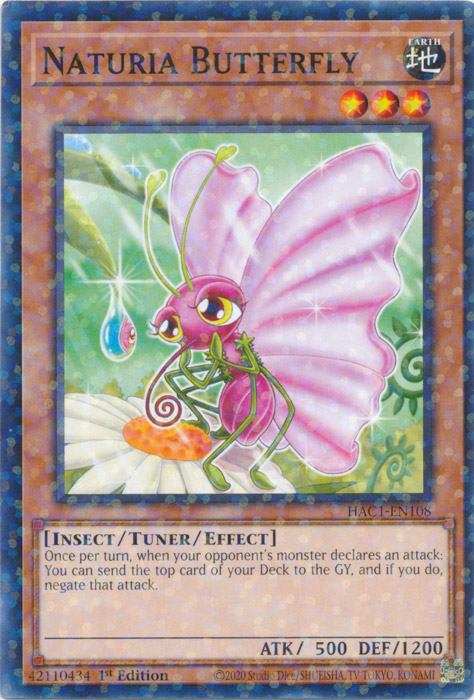 Naturia Butterfly (Duel Terminal) [HAC1-EN108] Common | Anubis Games and Hobby