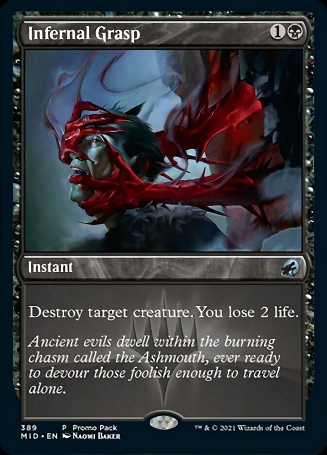 Infernal Grasp (Promo Pack) [Innistrad: Midnight Hunt Promos] | Anubis Games and Hobby