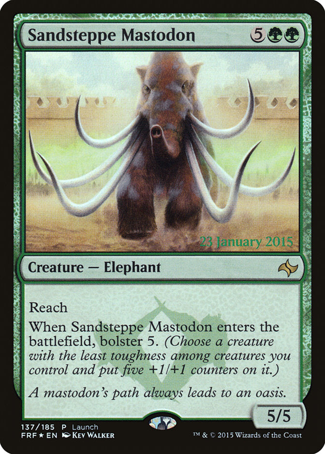 Sandsteppe Mastodon (Launch) [Fate Reforged Prerelease Promos] | Anubis Games and Hobby