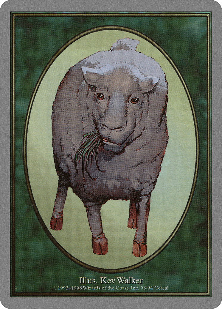 Sheep Token [Dominaria Remastered Tokens] | Anubis Games and Hobby