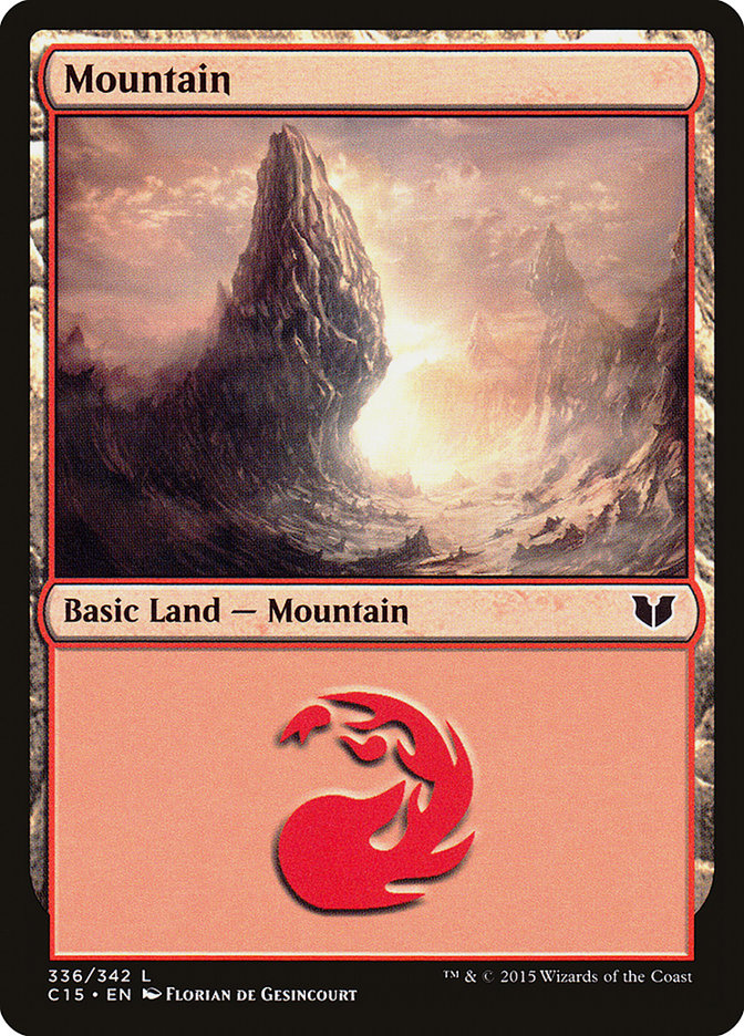 Mountain (336) [Commander 2015] | Anubis Games and Hobby