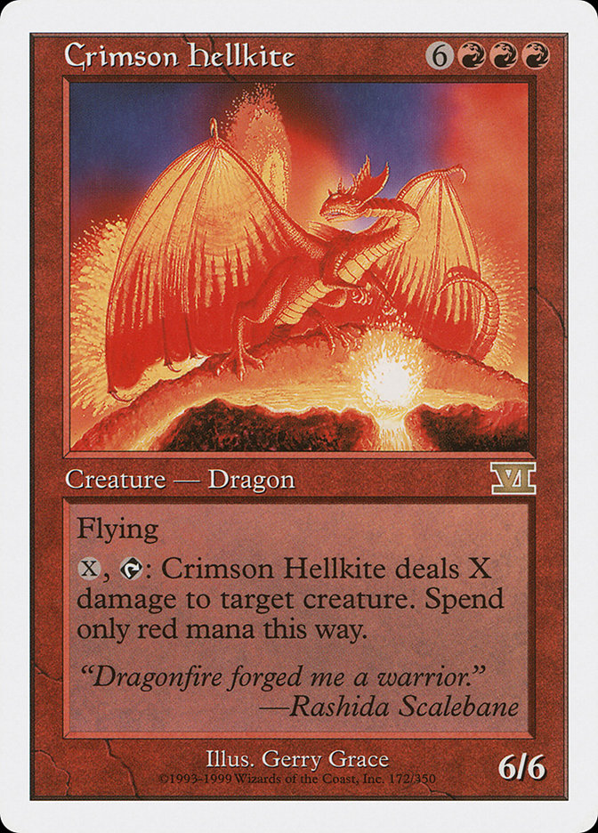 Crimson Hellkite [Classic Sixth Edition] | Anubis Games and Hobby