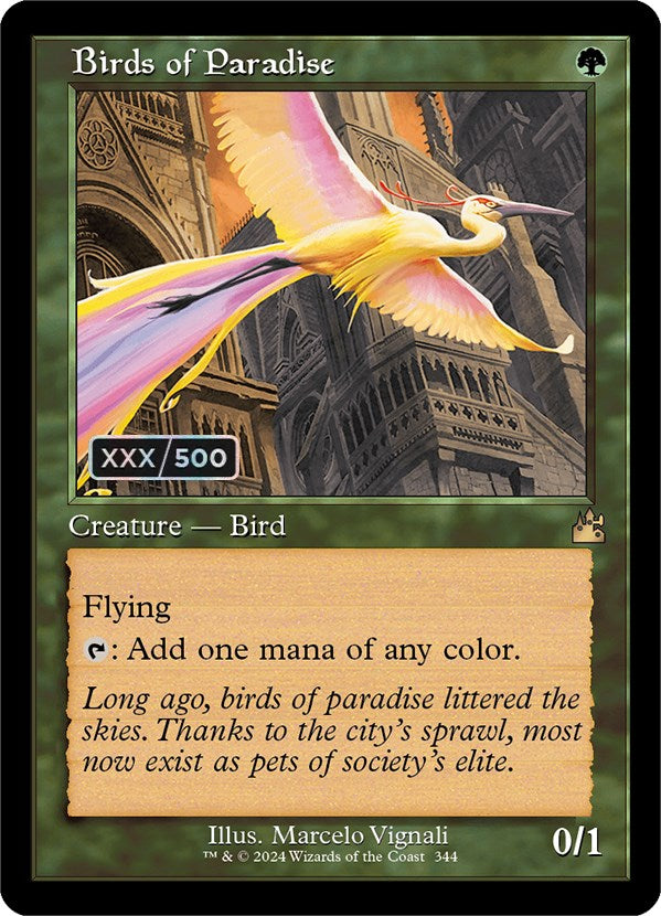 Birds of Paradise (Retro) (Serialized) [Ravnica Remastered] | Anubis Games and Hobby