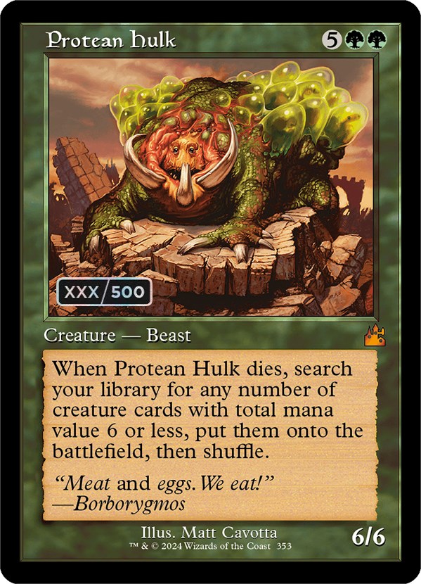 Protean Hulk (Retro) (Serialized) [Ravnica Remastered] | Anubis Games and Hobby