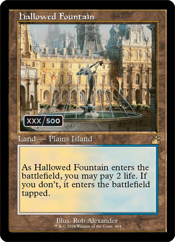 Hallowed Fountain (Retro) (Serialized) [Ravnica Remastered] | Anubis Games and Hobby