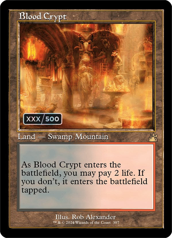 Blood Crypt (Retro) (Serialized) [Ravnica Remastered] | Anubis Games and Hobby