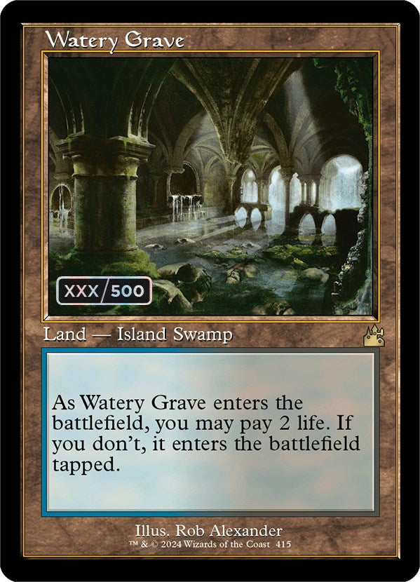 Watery Grave (Retro) (Serialized) [Ravnica Remastered] | Anubis Games and Hobby