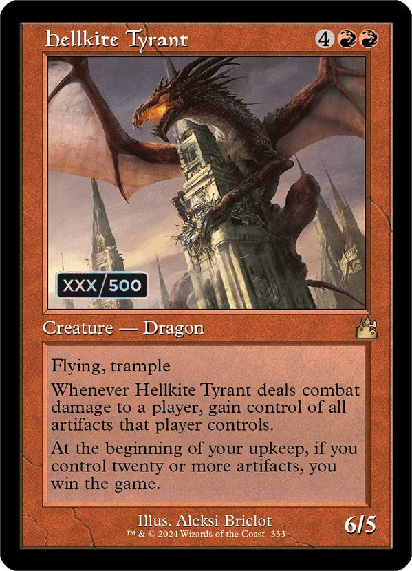 Hellkite Tyrant (Retro) (Serialized) [Ravnica Remastered] | Anubis Games and Hobby