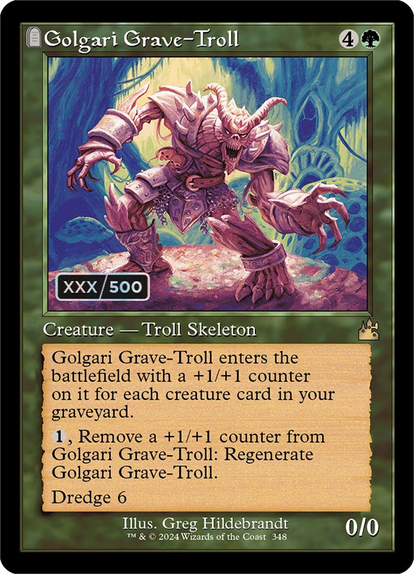 Golgari Grave-Troll (Retro) (Serialized) [Ravnica Remastered] | Anubis Games and Hobby