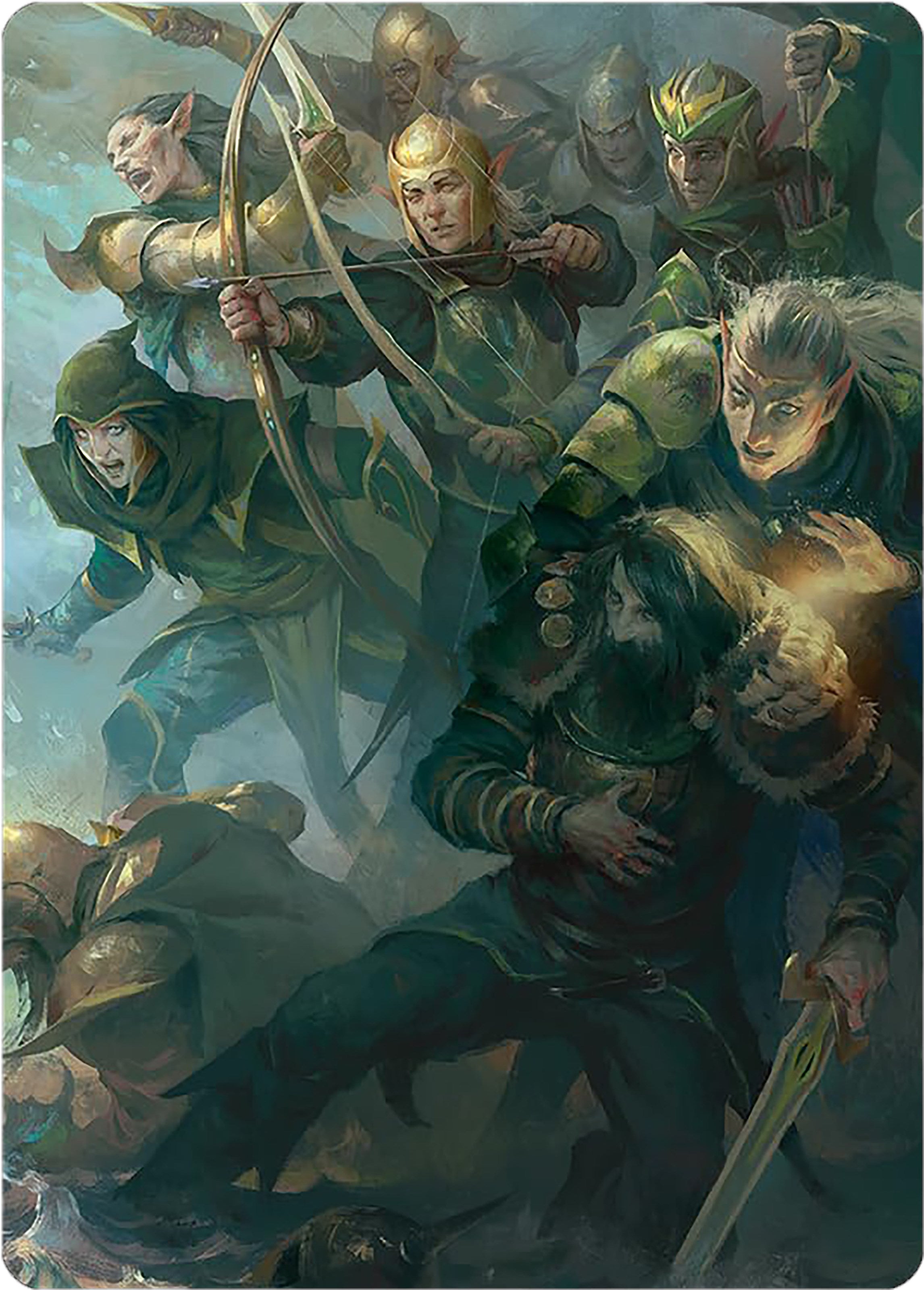 Galadhrim Brigade Art Card [The Lord of the Rings: Tales of Middle-earth Art Series] | Anubis Games and Hobby