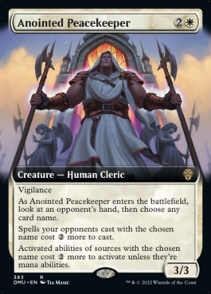 Anointed Peacekeeper (Extended Art) [Dominaria United] | Anubis Games and Hobby