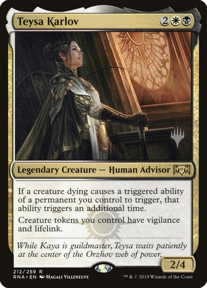 Teysa Karlov (Promo Pack) [Ravnica Allegiance Promos] | Anubis Games and Hobby