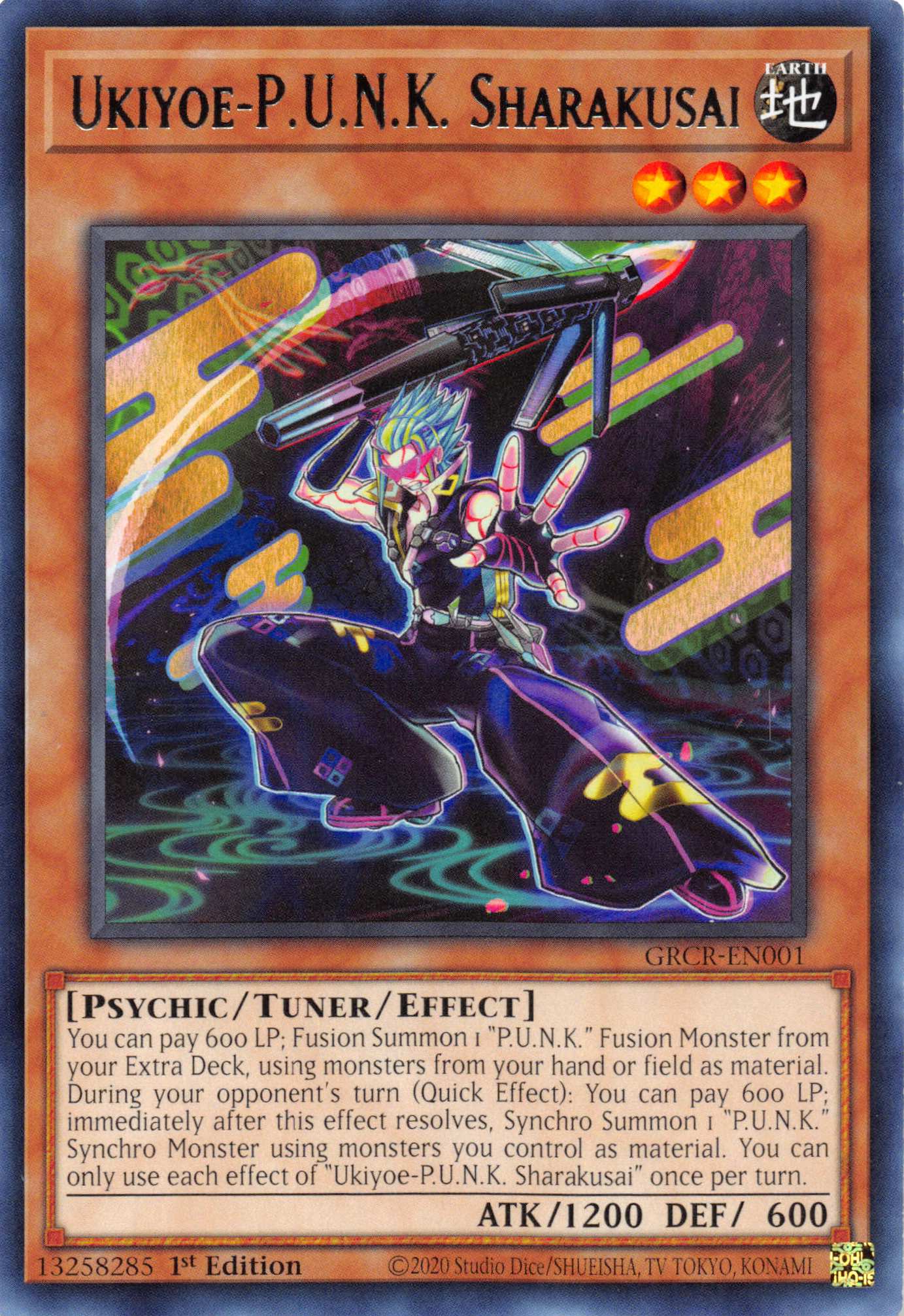 Ukiyoe-P.U.N.K. Sharakusai [GRCR-EN001] Rare | Anubis Games and Hobby