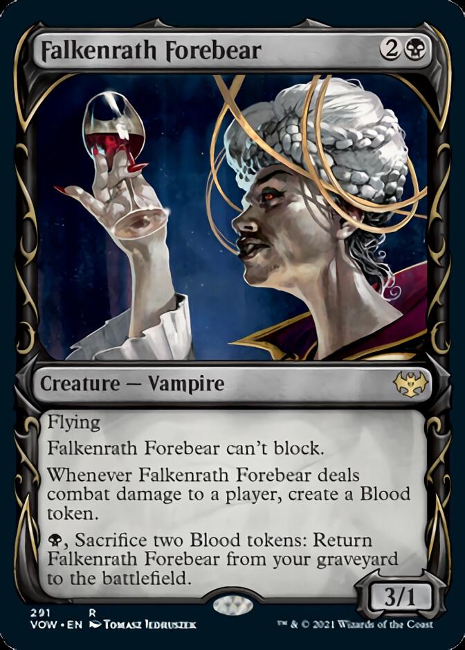 Falkenrath Forebear (Showcase Fang Frame) [Innistrad: Crimson Vow] | Anubis Games and Hobby