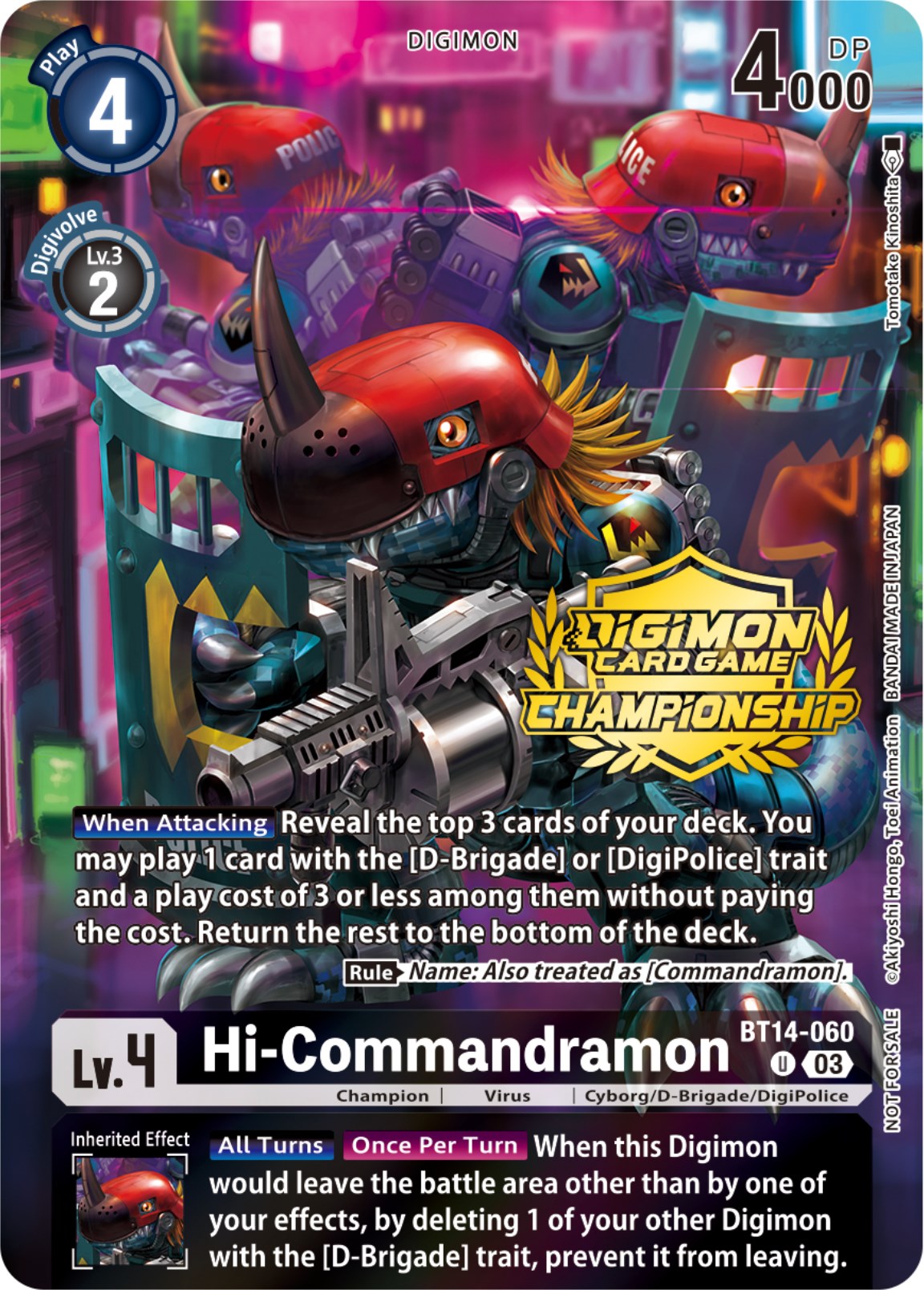 Hi-Commandramon [BT14-060] (Championship 2023 Tamers Pack) [Blast Ace Promos] | Anubis Games and Hobby