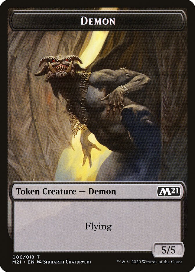 Demon Token [Core Set 2021 Tokens] | Anubis Games and Hobby