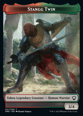 Soldier // Stangg Twin Double-Sided Token [Dominaria United Tokens] | Anubis Games and Hobby