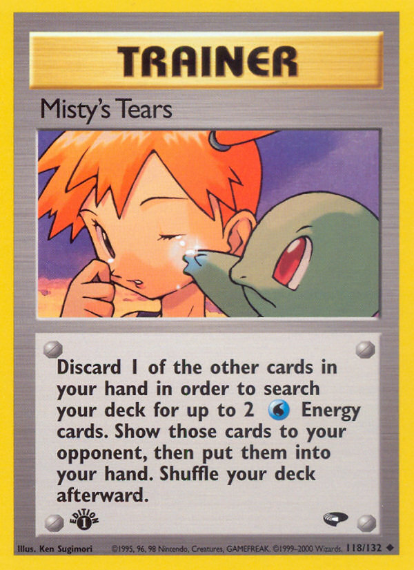 Misty's Tears (118/132) [Gym Challenge 1st Edition] | Anubis Games and Hobby