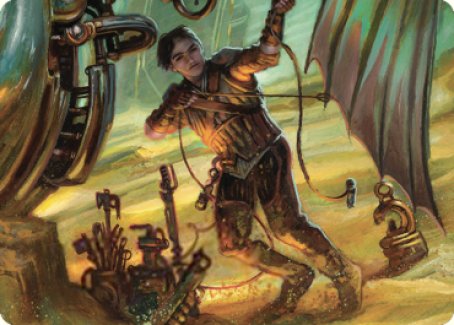 Mishra, Excavation Prodigy Art Card [The Brothers' War Art Series] | Anubis Games and Hobby