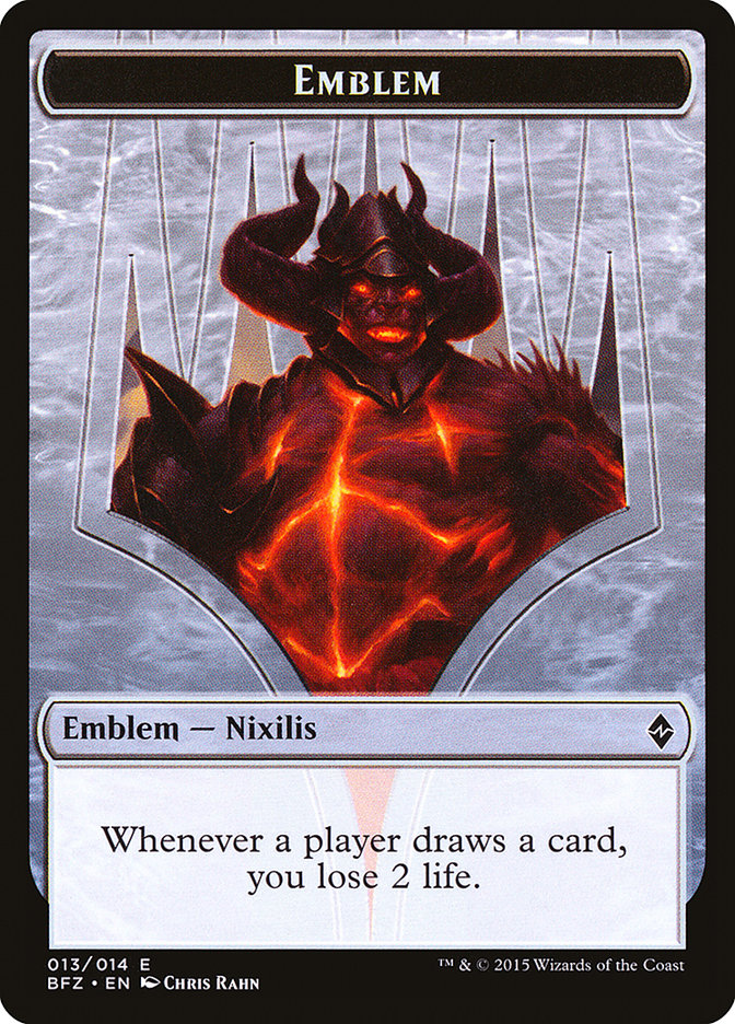 Ob Nixilis Reignited Emblem [Battle for Zendikar Tokens] | Anubis Games and Hobby