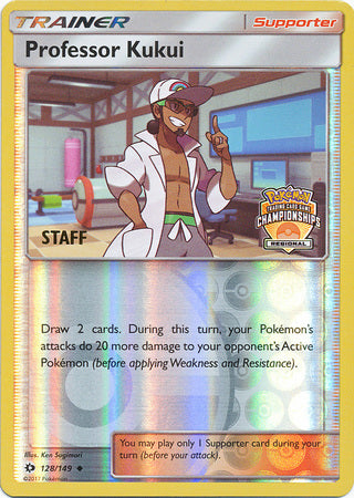 Professor Kukui (128/149) (Regional Championship Promo Staff) [Sun & Moon: Base Set] | Anubis Games and Hobby