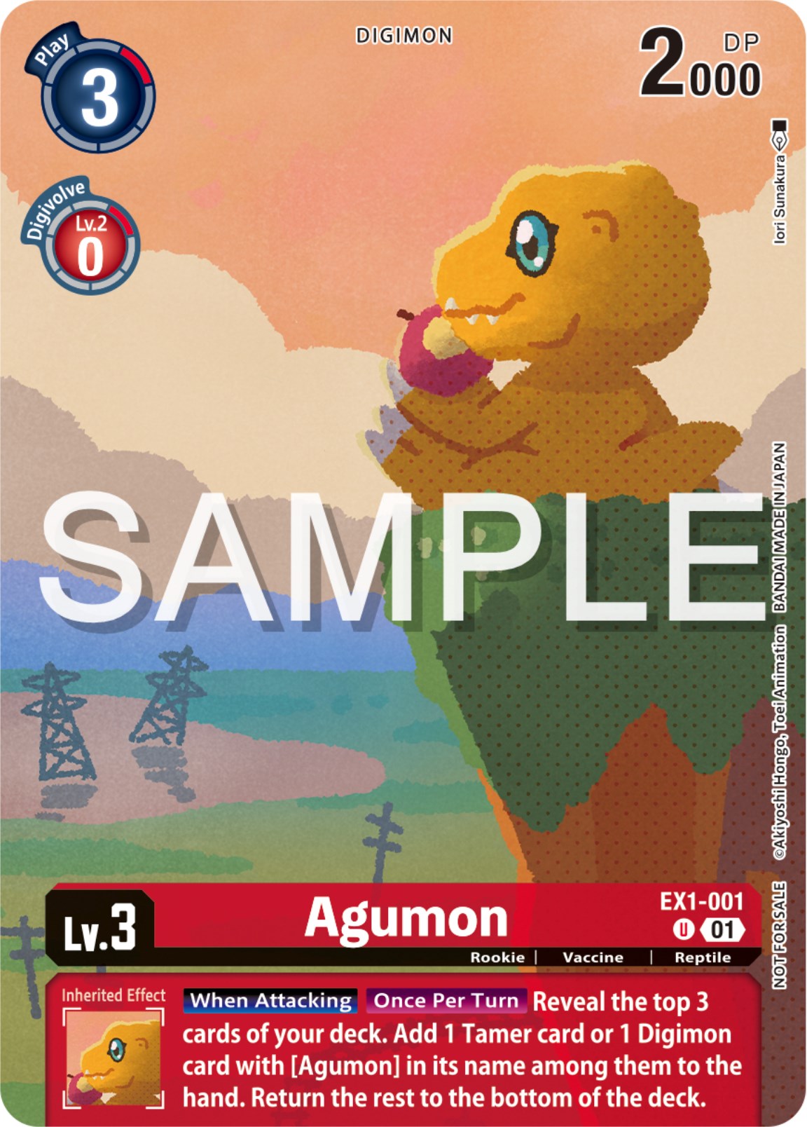 Agumon [EX1-001] (Digimon Illustration Competition Pack 2023) [Classic Collection Promos] | Anubis Games and Hobby