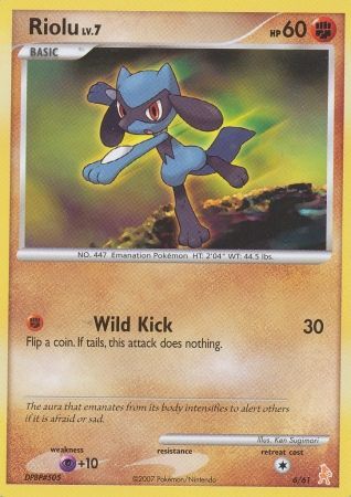 Riolu (6/61) [Diamond & Pearl: Trainer Kit - Lucario] | Anubis Games and Hobby