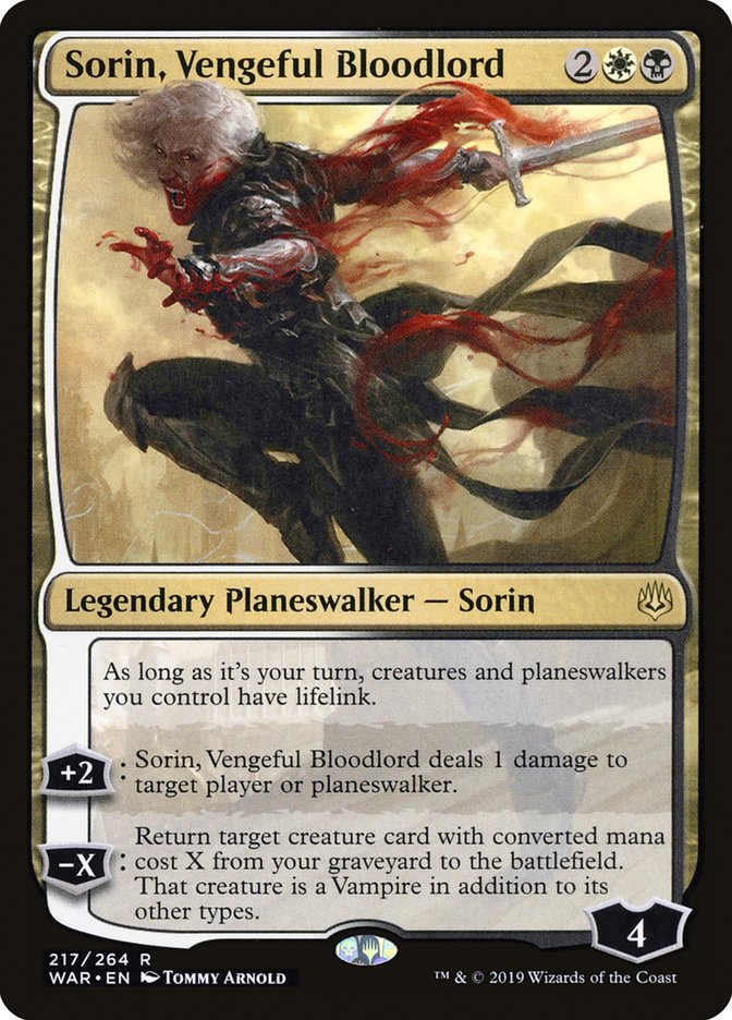 Sorin, Vengeful Bloodlord [War of the Spark] | Anubis Games and Hobby