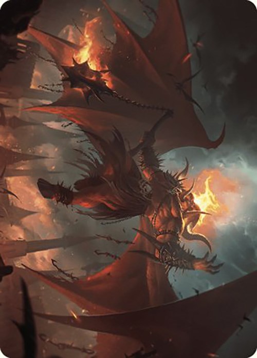 Rakdos, Patron of Chaos Art Card (22/49) [Murders at Karlov Manor Art Series] | Anubis Games and Hobby