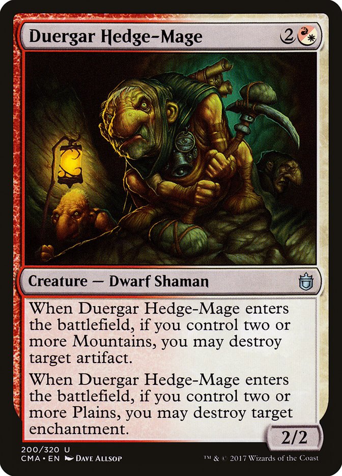 Duergar Hedge-Mage [Commander Anthology] | Anubis Games and Hobby