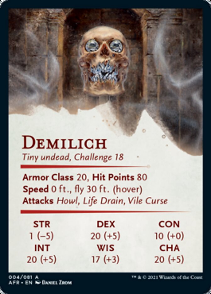 Demilich Art Card [Dungeons & Dragons: Adventures in the Forgotten Realms Art Series] | Anubis Games and Hobby