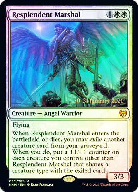 Resplendent Marshal [Kaldheim Prerelease Promos] | Anubis Games and Hobby