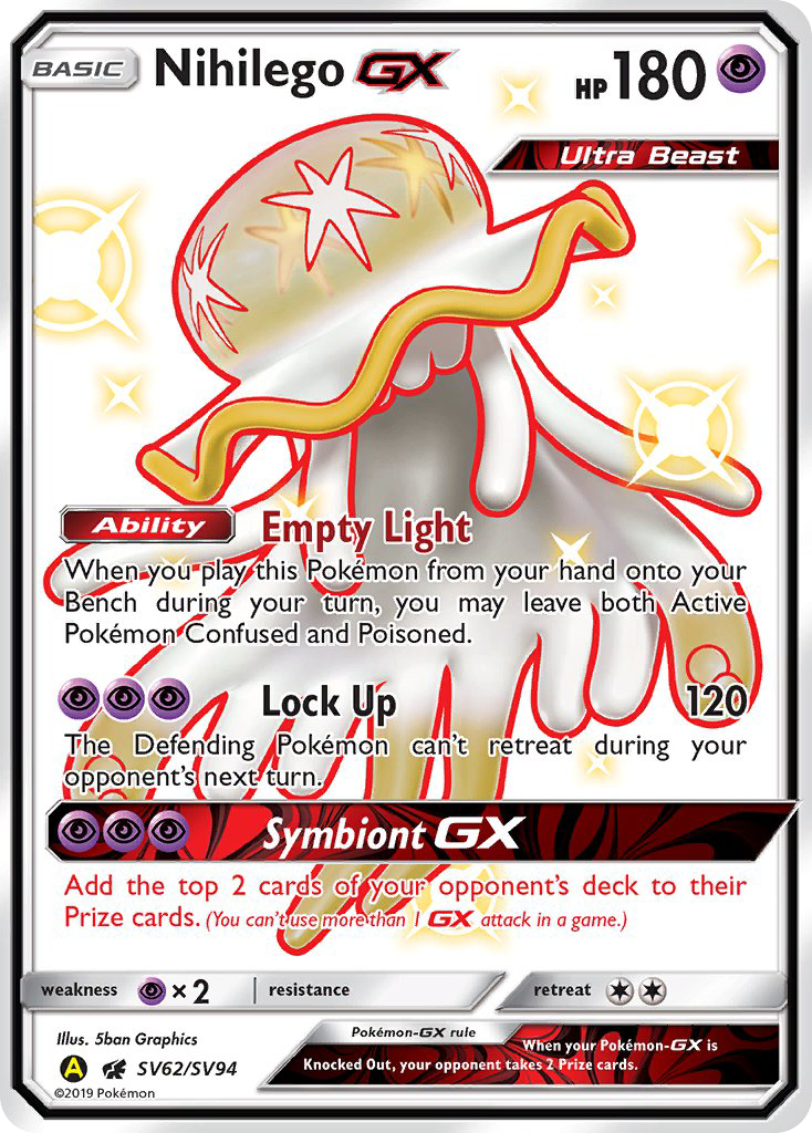 Nihilego GX (SV62/SV94) [Sun & Moon: Hidden Fates - Shiny Vault] | Anubis Games and Hobby