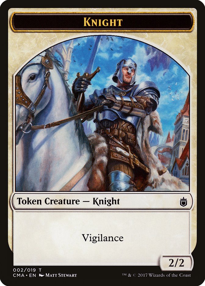 Knight Token [Commander Anthology Tokens] | Anubis Games and Hobby