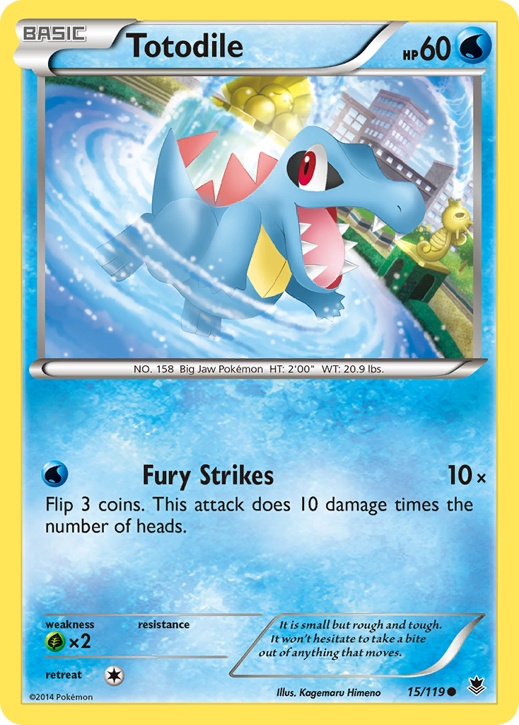 Totodile (15/119) [XY: Phantom Forces] | Anubis Games and Hobby