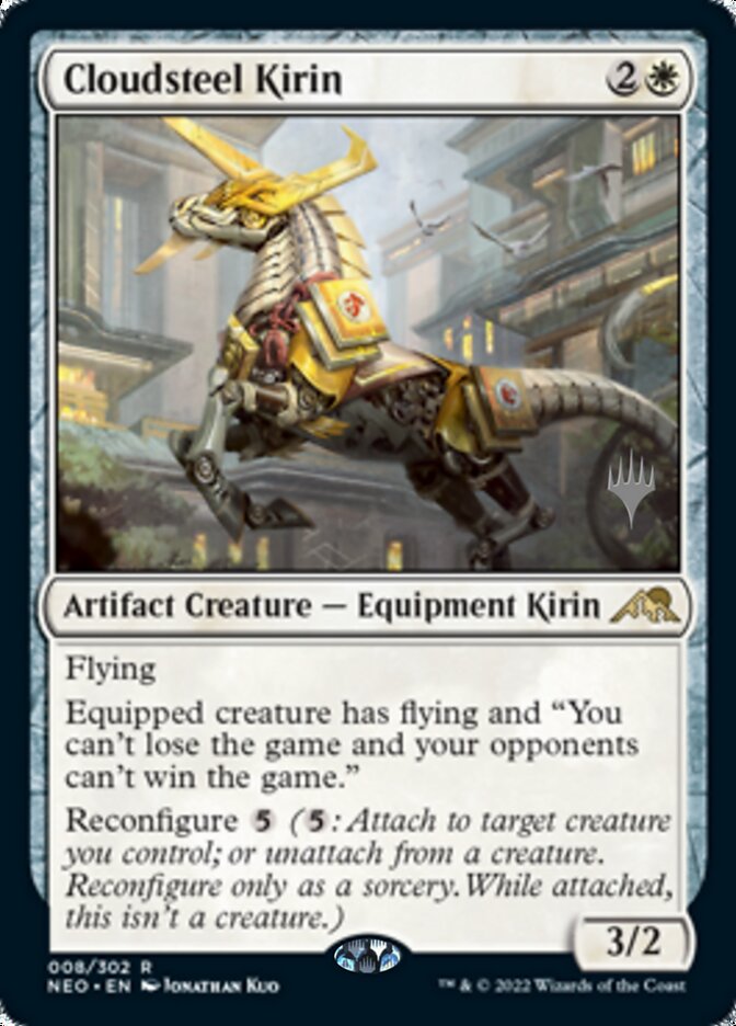 Cloudsteel Kirin (Promo Pack) [Kamigawa: Neon Dynasty Promos] | Anubis Games and Hobby