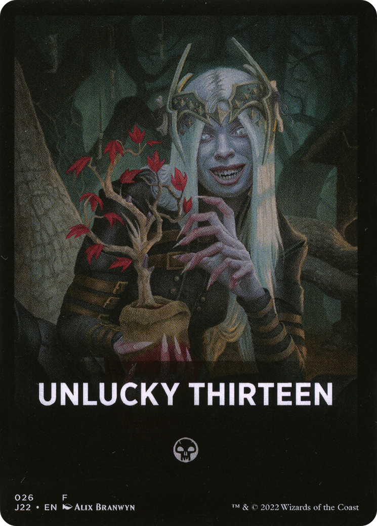 Unlucky Thirteen Theme Card [Jumpstart 2022 Front Cards] | Anubis Games and Hobby