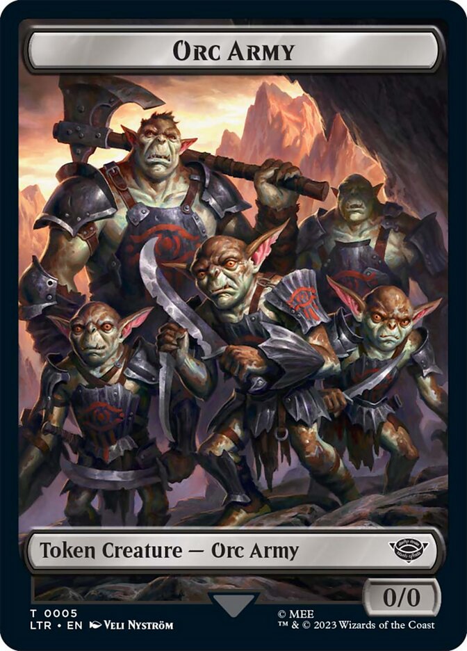 Orc Army Token (05) [The Lord of the Rings: Tales of Middle-Earth Tokens] | Anubis Games and Hobby