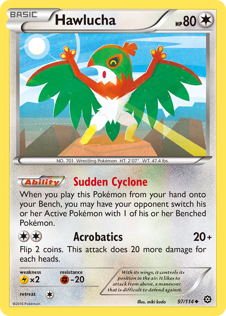 Hawlucha (97/114) [XY: Steam Siege] | Anubis Games and Hobby