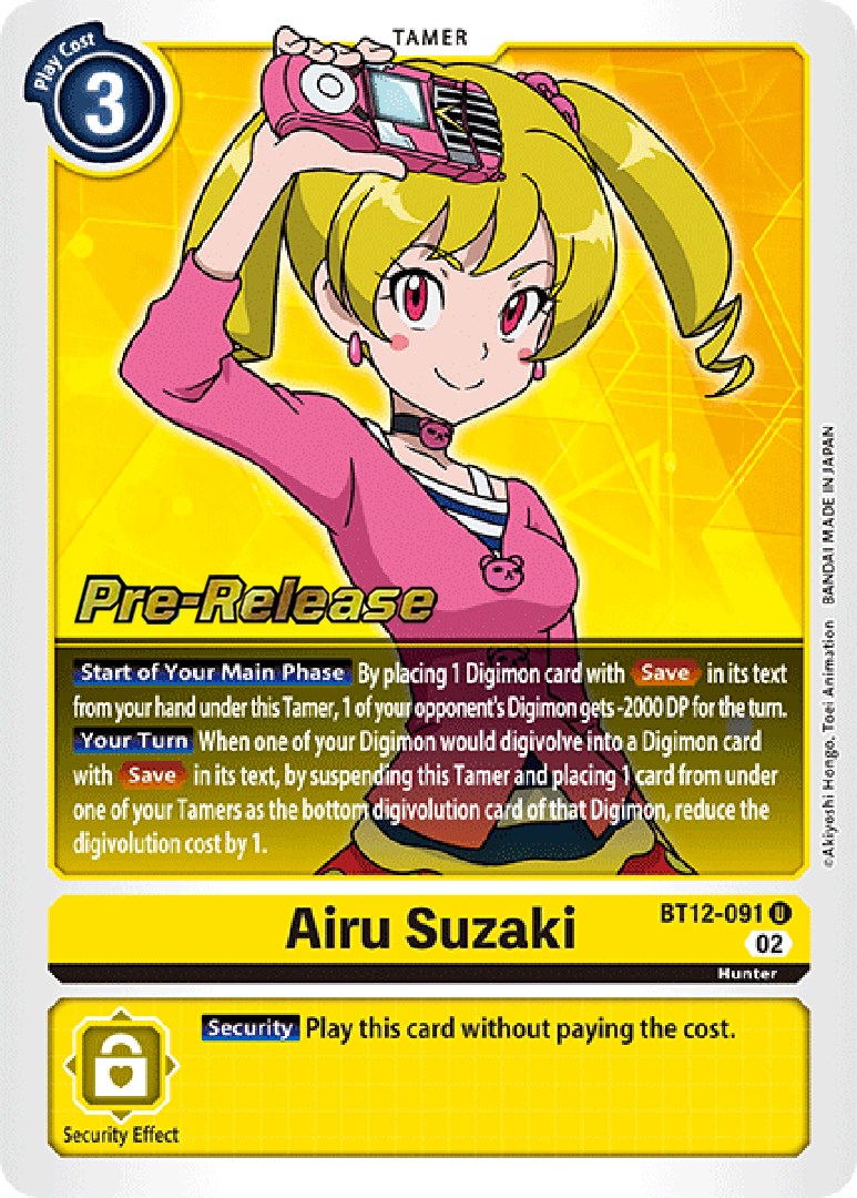 Airu Suzaki [BT12-091] [Across Time Pre-Release Cards] | Anubis Games and Hobby