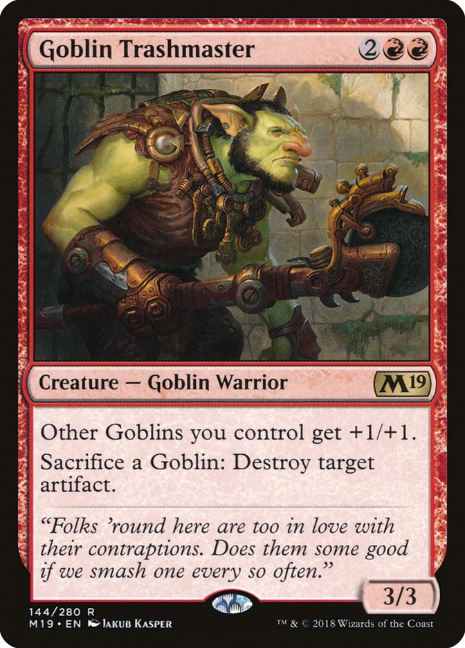 Goblin Trashmaster [Core Set 2019] | Anubis Games and Hobby