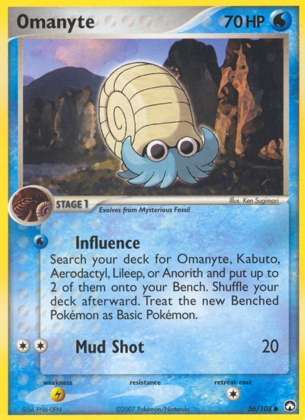 Omanyte (56/108) [EX: Power Keepers] | Anubis Games and Hobby