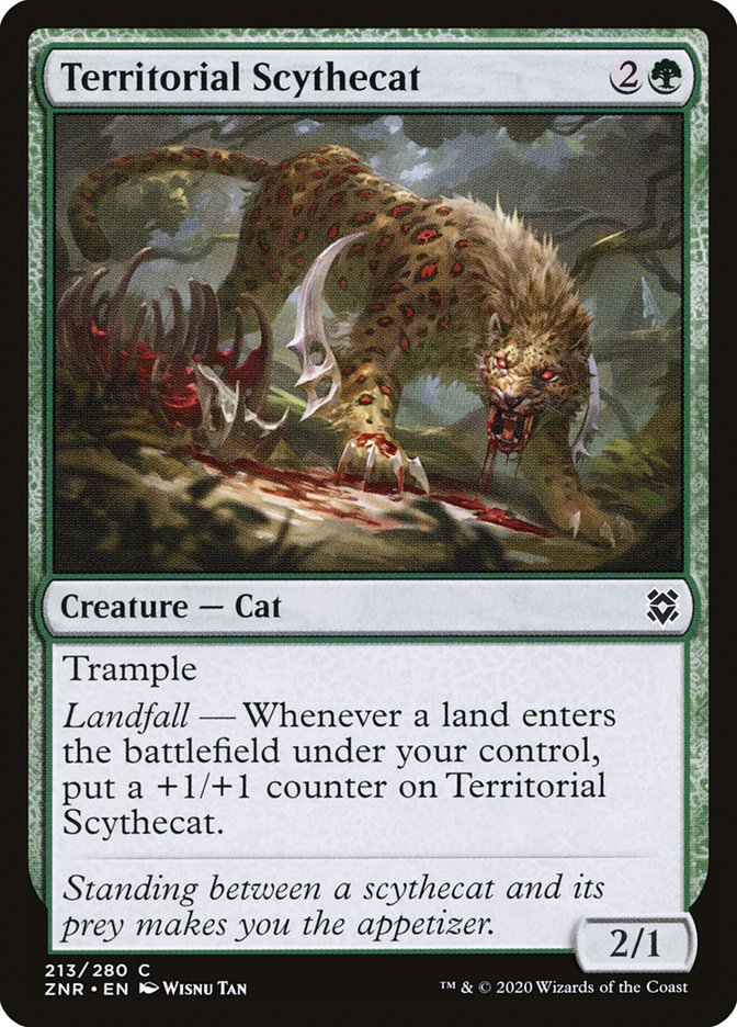 Territorial Scythecat [Zendikar Rising] | Anubis Games and Hobby