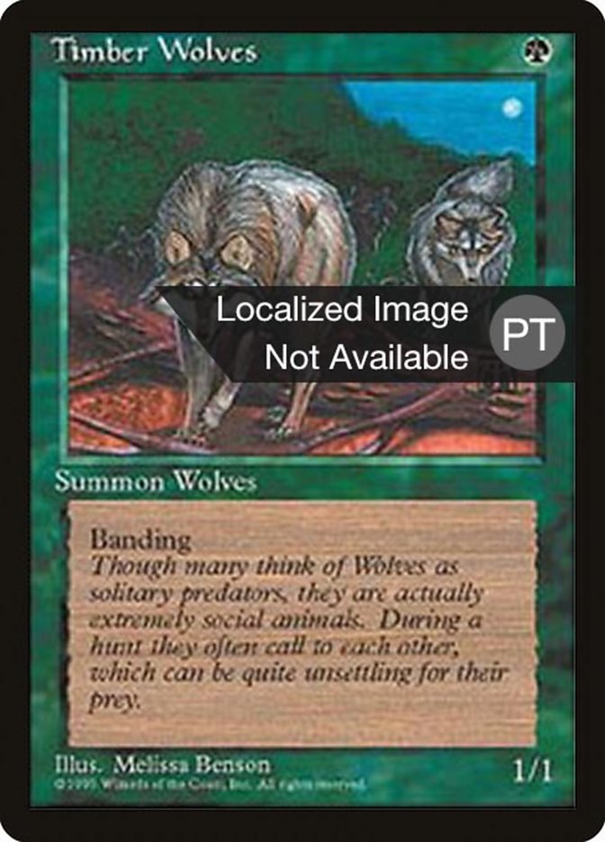 Timber Wolves [Fourth Edition (Foreign Black Border)] | Anubis Games and Hobby