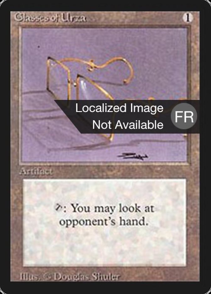 Glasses of Urza [Foreign Black Border] | Anubis Games and Hobby