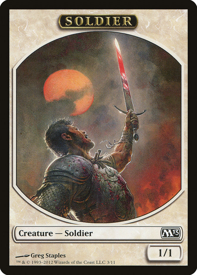 Soldier Token [Magic 2013 Tokens] | Anubis Games and Hobby