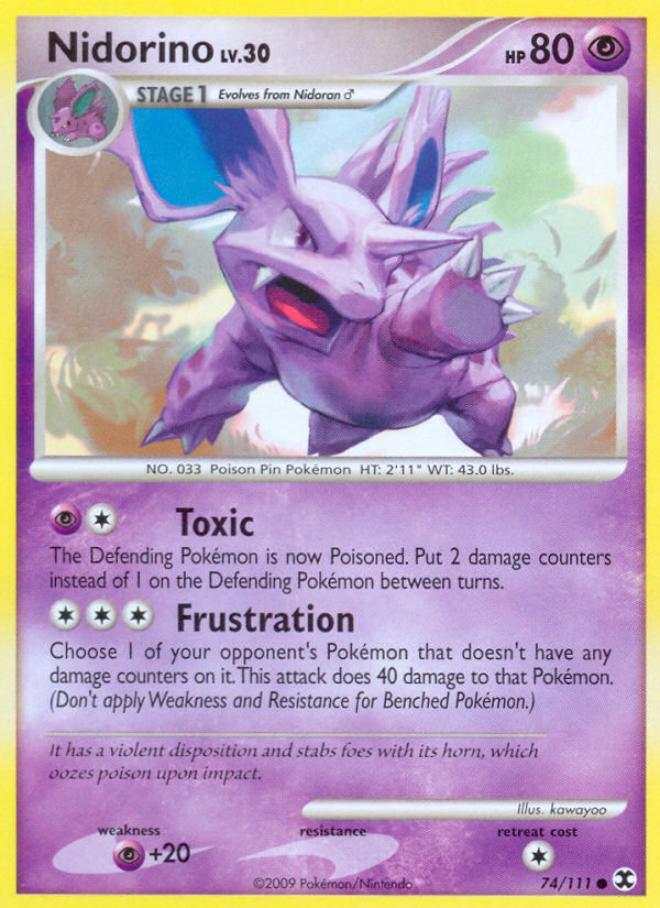 Nidorino (74/111) [Platinum: Rising Rivals] | Anubis Games and Hobby