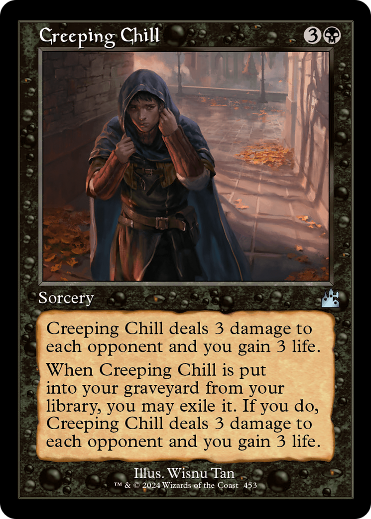 Creeping Chill (Retro Frame) [Ravnica Remastered] | Anubis Games and Hobby