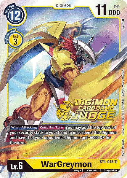 WarGreymon [BT4-048] (Judge Pack 1) [Great Legend Promos] | Anubis Games and Hobby